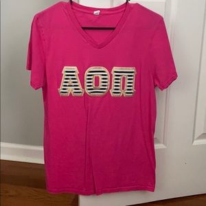 Alpha Omicron Pi Stitch Shirt